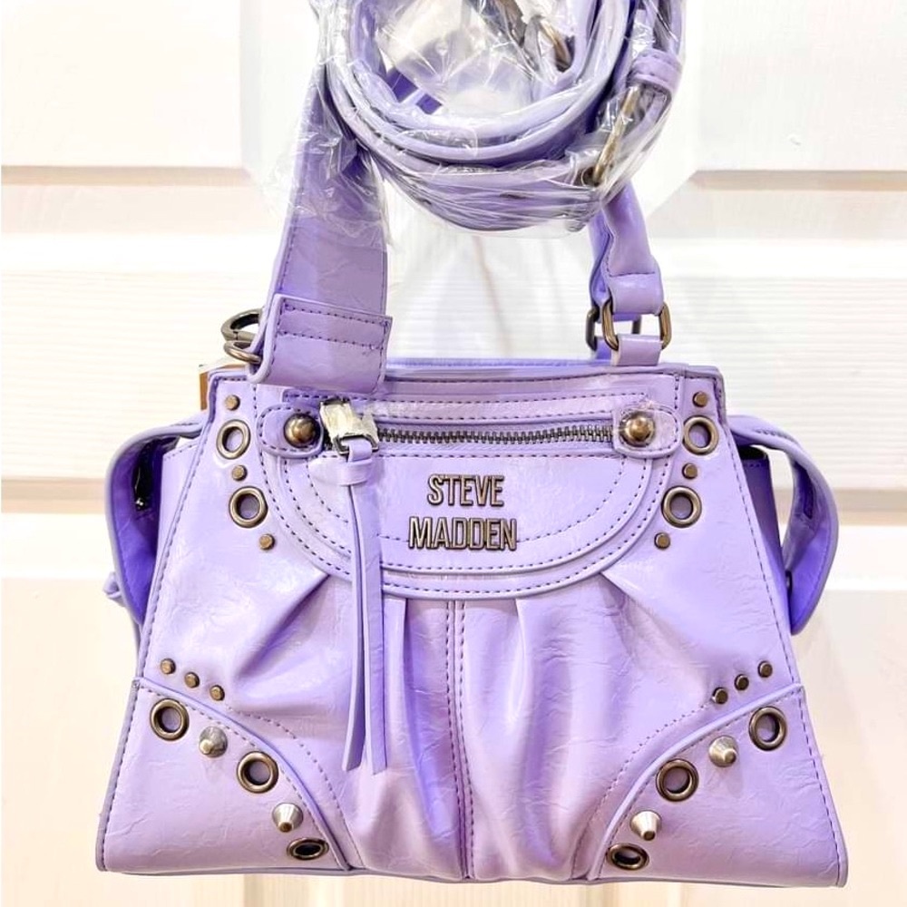 STEVE MADDEN Digital LAVENDA Purple BRHEN Faux Leather CROSSBODY Bag NWT